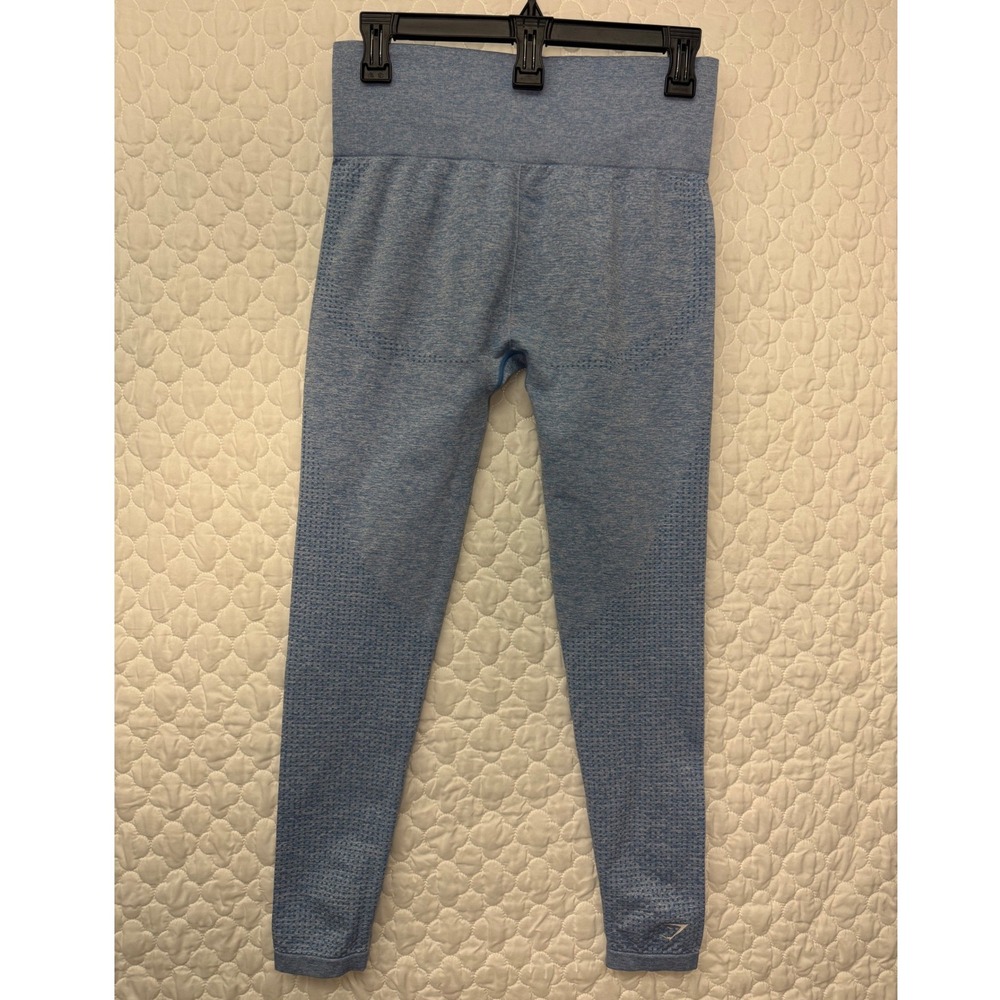 Gymshark Vital Seamless Blue Marl Leggings Women's Size Small High Waisted - Picture 5 of 6